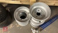 4 RIDE ON LAWNMOWER RIMS - 2