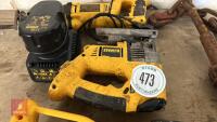 DEWALT BATTERY GRINDER, JIGSAW & SAW - 3