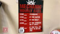 MECHANIC SIGN - 2