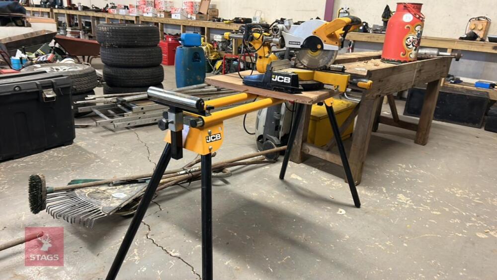 JCB CHOP SAW + ROLLER STAND