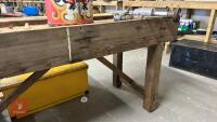 LARGE WOODEN WORK BENCH - 3