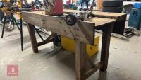 LARGE WOODEN WORK BENCH - 4