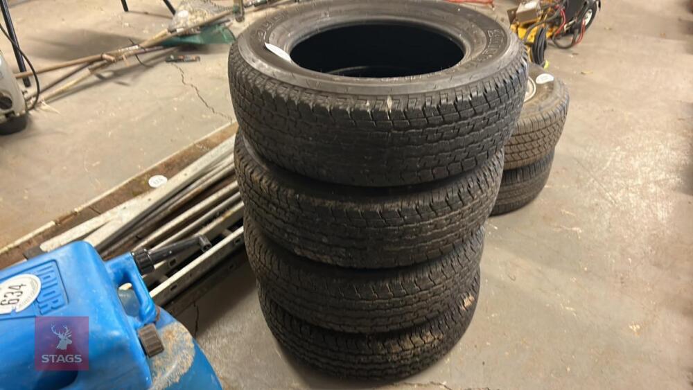 4 X BRIDGESTONE 245/65 R17 WHEELS & TYRE