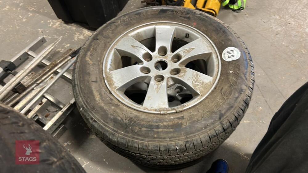 2 MICHELIN 245/65 R17 TYRES + WHEELS