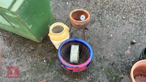 3 X PLANT POTS