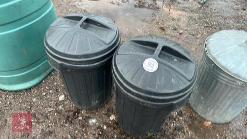 2 X PLASTIC BINS