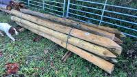 12 X 10' DEER FENCE POSTS