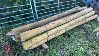 12 X 10' DEER FENCE POSTS - 2