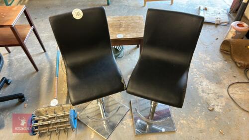 2 BREAKFAST BAR CHAIRS