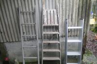 2 STEP LADDERS & LODT LADDER - 3