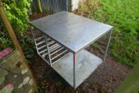 115CM X 85CM SS WORKBENCH & SHELVE RACKS - 3