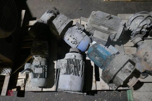 PALLET OF 3 PHASE MOTOR GEAR BOXES (22)