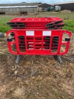 20 RED PEDESTRIAN BARRIERS - 3