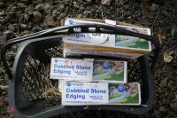 3 BOXES OF COBBLED STONE EDGING (16) - 3