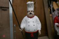 ORNAMENTAL CHEF WITH SIGN - 8