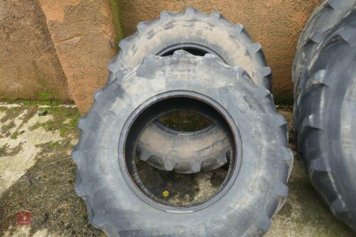 2 x 380/85 R24 FRONT TYRES