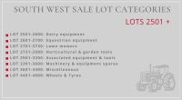 SOUTH WEST SALE LOT CATEGORIES