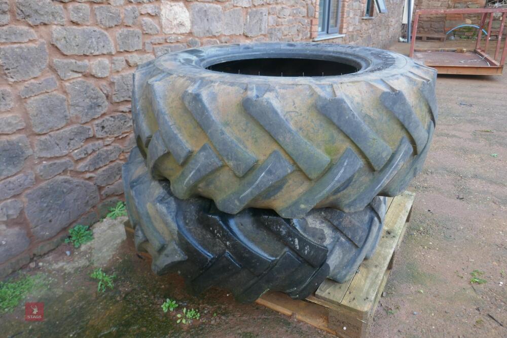 2 X 15.5/80-24 TYRES