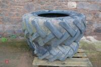 2 X 15.5/80-24 TYRES - 4