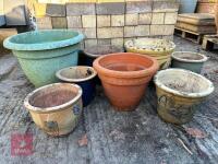 SELECTION OF GARDEN POTS - 2