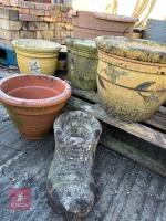 SELECTION OF GARDEN POTS - 4