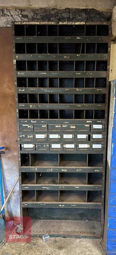 STEEL PIGEON HOLE CUPBOARD