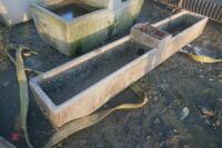 10' CONCRETE PLANTER/ TROUGH - 8