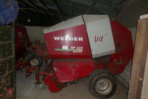 2001 WELGER RP 220 MASTER ROUND BALER