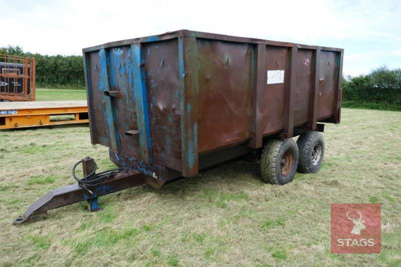 WARWICK 8T TWIN AXLE TIPPING GRAIN TRAILER