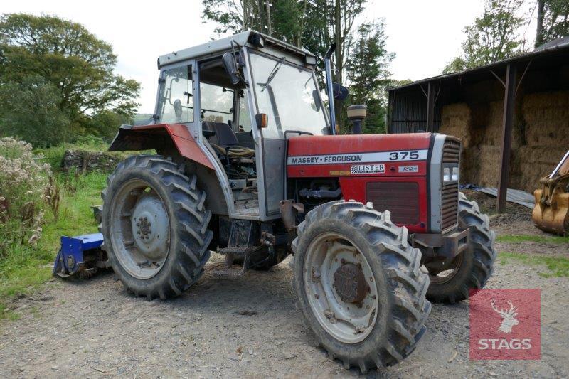 1990 MASSEY FERGUSON 375 12/12 4WD TRACTOR