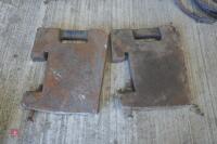 2 X TRACTOR WEIGHTS - 4