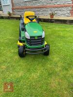 2017 JOHN DEERE X155R RIDE ON MOWER - 4