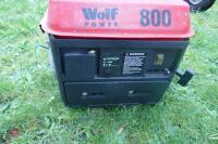 WOLF POWER 800 PETROL GENERATOR - 7