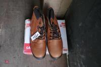 NEW BROWN SIZE 12 WORKBOOTS - 2