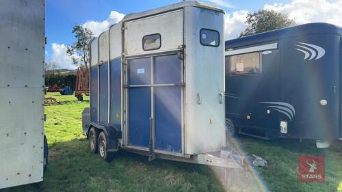 IFOR WILLIAMS HB510R TWIN AXLE HORSE TRAILER