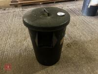 BLACK PLASTIC BIN - 2