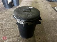 BLACK PLASTIC BIN - 5