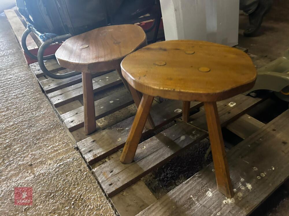 2 WOODEN STOOL (51)