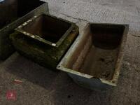 2 SMALL CAST TROUGH/PLANTER (72) - 5