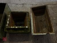 2 SMALL CAST TROUGH/PLANTER (72) - 6