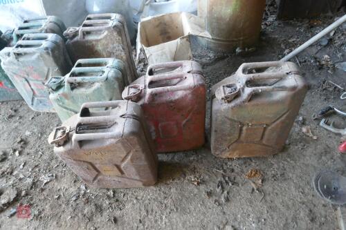 4 X METAL JERRY CANS