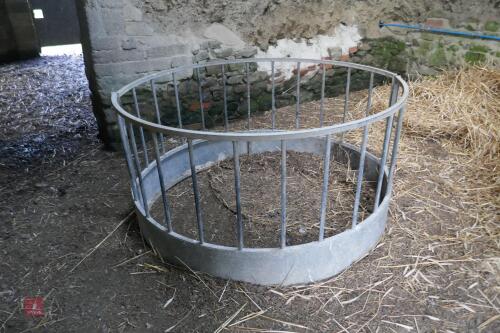 GALVANISED ROUND BALE SHEEP FEEDER