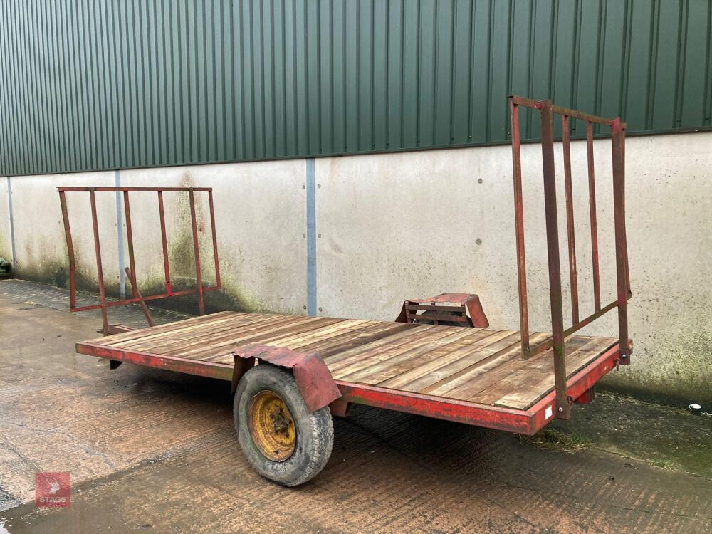 15' SINGLE AXLE FLAT BED TRAILER