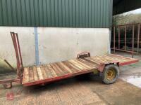 15' SINGLE AXLE FLAT BED TRAILER - 3