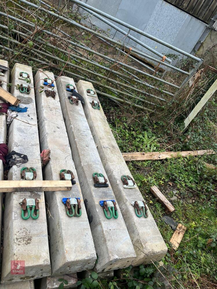 4 X USED CONCRETE RAILWAY SLEEPERS