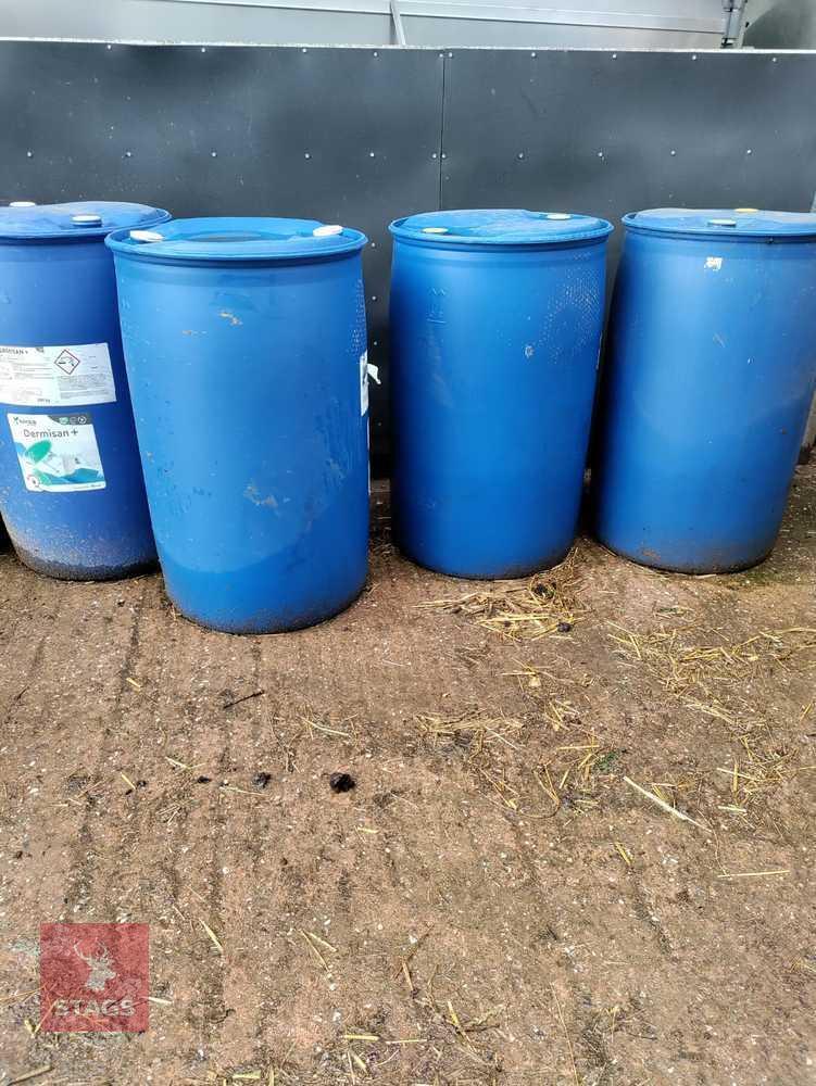 4 X 200L BARRELS