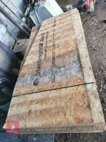 STAKC OF USED OSB BOARDS