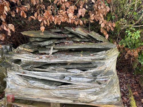 3X PALLETS OF NATURAL STONE PAVING SLABS