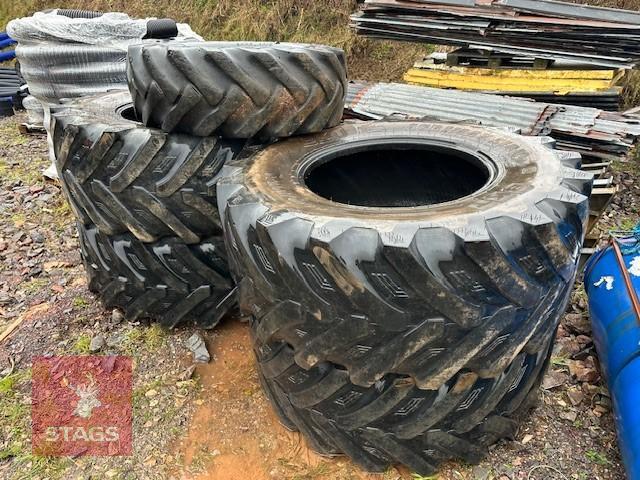 4 X AGRICULTURAL TYRES