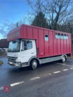 2012 7.5T MERCEDES ATEGO 816 HORSEBOX